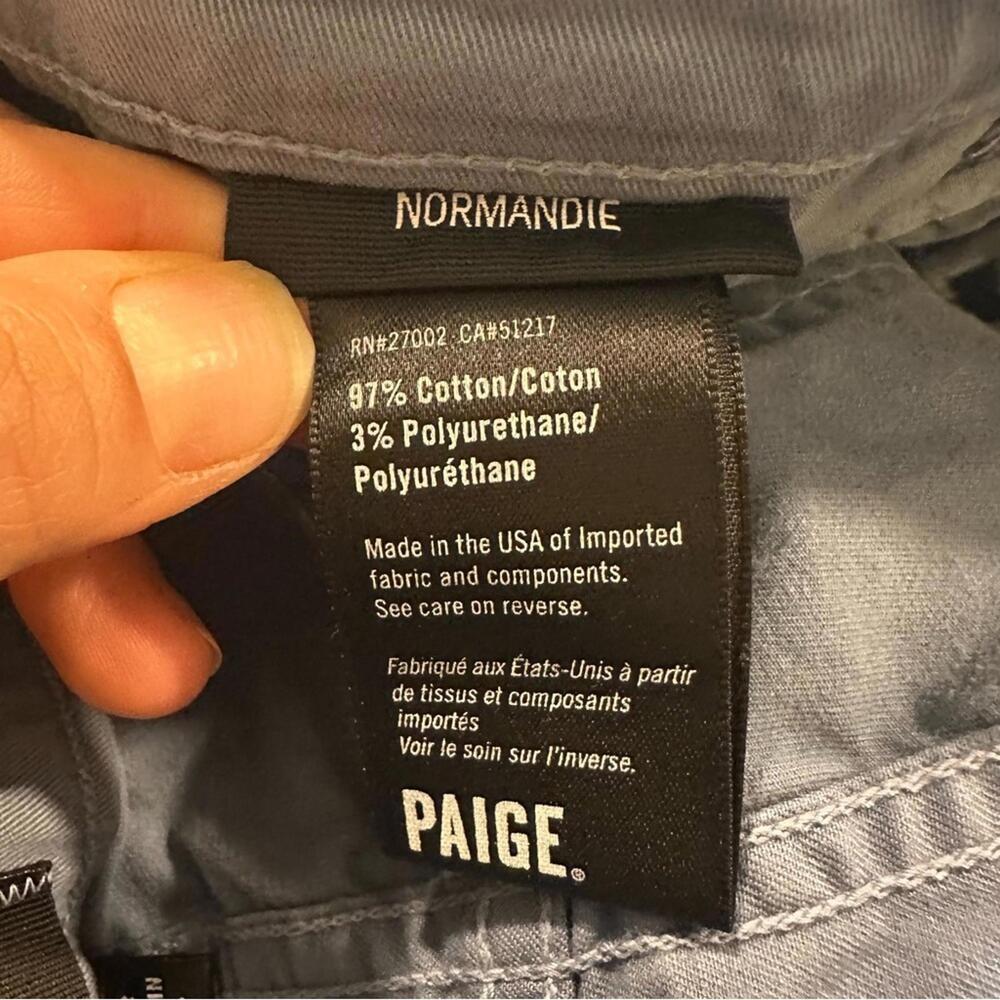 Paige Size 28 Normandie Slim Straight Leg Men's Chinos Pants In Blue Salt - Picture 8 of 11